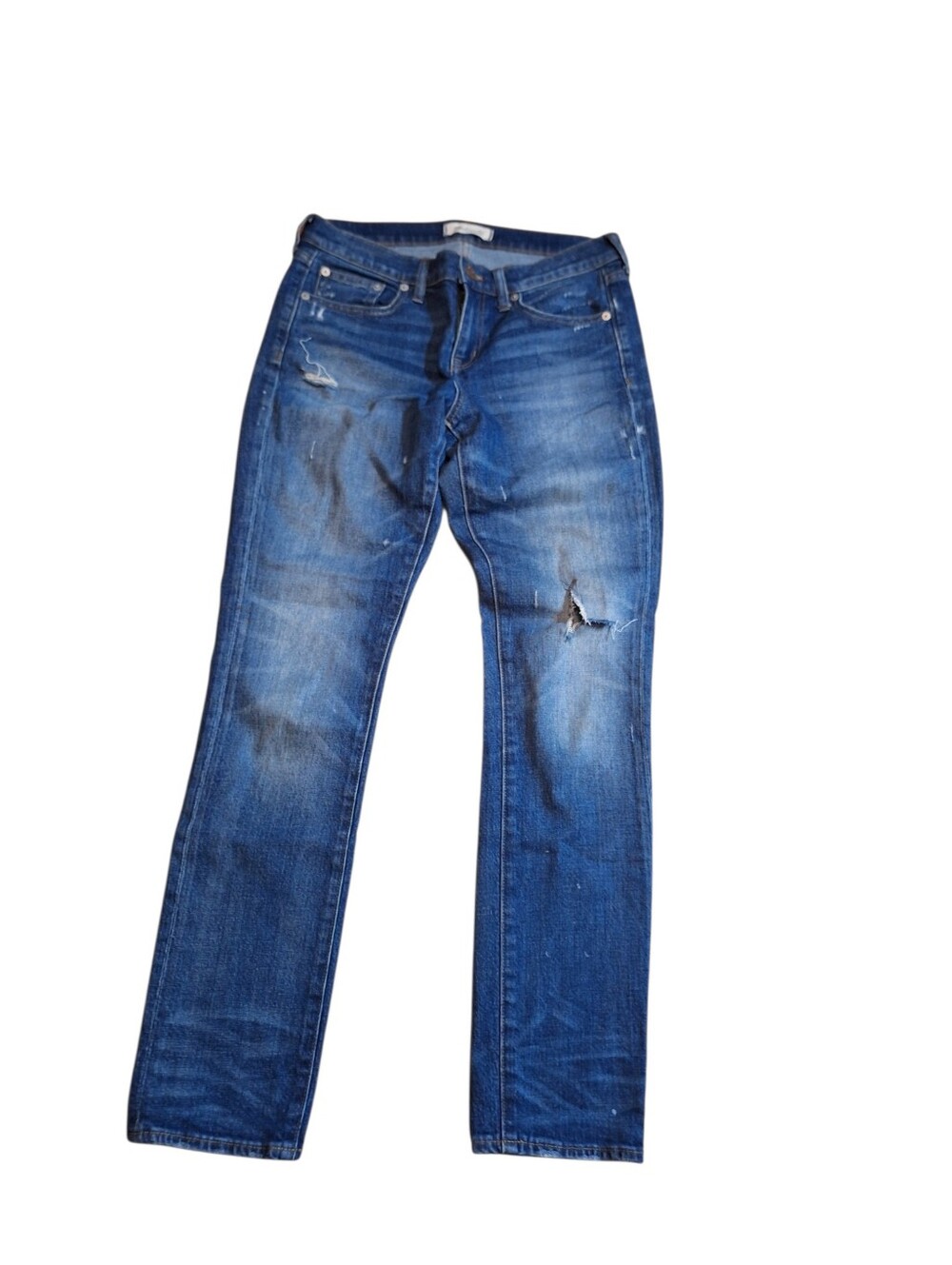 Madewell The Slim Boyfriend Distressed Ladies 26 2016 label Straight Leg preppy